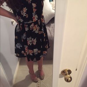 Flouncy floral dress